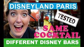 SAME DRINK at 4 DIFFERENT BARS in Disneyland Paris  EuroDisney [upl. by Baggott158]