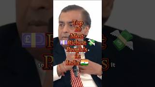 Top 10 Richest 💸🪙 mans India 🇮🇳 indian richest peoples richest india [upl. by Balfore296]