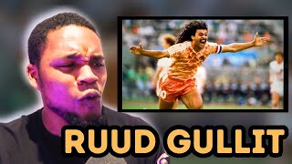 Ruud Gullit better than Ronaldo and Messi  UK 🇬🇧Reaction ⚽️ [upl. by Aisac]