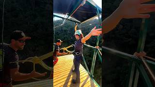 Bungee Jumping With Rope In Beautiful Place  Bungee Jumping ytshorts shorts trendingshorts [upl. by Llerruj385]