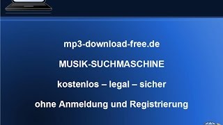 MP3DownloadFreede  legale Musik Suchmaschine kostenlos ohne Anmeldung [upl. by Xenos109]