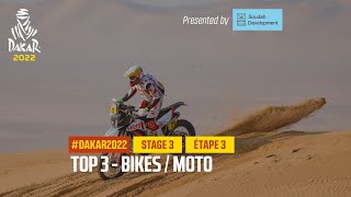 Bikes Top 3 presented by Soudah Development  Stage 3  Dakar2022 [upl. by Garibald]