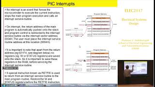 Embedded Systems  Chap 5a  Interrupts  Professor E Ambikairajah  UNSW Sydney [upl. by Eiloj]