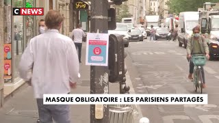 Masque obligatoire  les Parisiens partagés [upl. by Nofets]