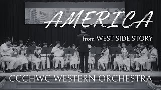 AMERICA from West Side Story performed by CCCHWC Western Orchestra [upl. by Llenram]