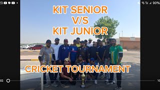 KIT SENIOR VS KIT JUNIOR CRICKET [upl. by Aronal637]