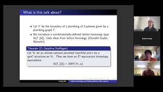 Lattice homology and SeibergWittenFloer spectra [upl. by Ruthi]