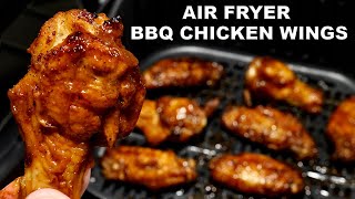 Air Fryer BBQ Chicken Wings  Barbecue Chicken Wings Recipe [upl. by Papotto255]