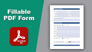 How to create fillable pdf form with text field in adobe Acrobat pro dc [upl. by Sisile]