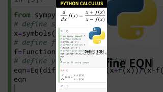 Master Python for Physicists Engineers Data ScientistsPYTHON SYMPY SOLVE DIFFERENTIAL EQUATIONS [upl. by Mairim846]