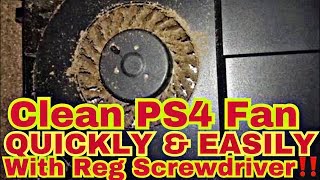 HOW TO CLEAN PS4 FAN USING REGULAR SCREWDRIVER‼️🔥🔥 [upl. by Eniamrahc386]