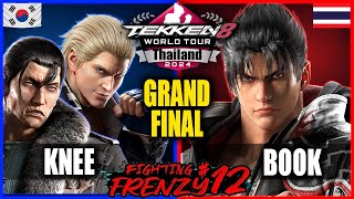 GRAND FINAL  KNEE STEVEDRAGUNOV vs BOOK JIN KAZAMA  Tekken 8 Fighting Frenzy 12 [upl. by Monjan]