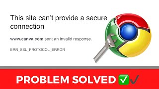 This site cant provide a secure connection problem solved [upl. by Pansie935]