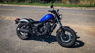 2018 Honda Rebel 300  First Ride amp Review [upl. by Etteniuq]