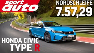 Honda Civic Type R FL5  Nordschleife HOT LAP 75729 min  sport auto Supertest [upl. by Hirasuna]