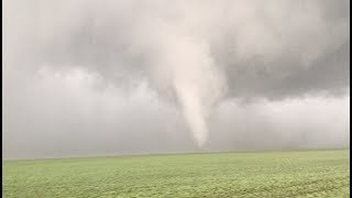 Multiple vortex tornado near Mayville North Dakota on July 11 2017 [upl. by Nerac]