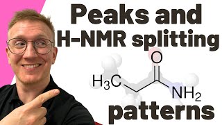 NMR of propanamide for Alevel Chemistry  HNMR  Hydrogen NMR splitting patterns of amides [upl. by Eppillihp]