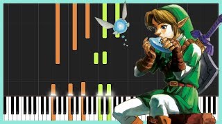 Opening Title Extended  The Legend of Zelda Ocarina of Time Piano Tutorial  Zebeldarebel [upl. by Nirihs]