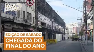 Veja como está a movimentação no centro de compras do Brás SP após incêndio [upl. by Wonacott]