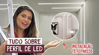 Iluminação moderna Perfil de LED Como instalar  Larissa Reis Arquitetura [upl. by Bertrando]