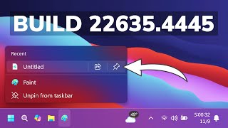 New Windows 11 Build 226354445  New Taskbar Start Menu File Explorer Changes and Fixes Beta [upl. by Aicilehp162]