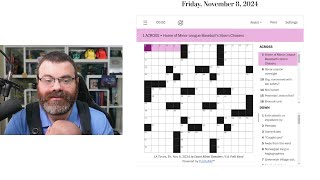 Learning Crossword Week 26  LA Times Crossword Friday Nov 8th 2024 [upl. by Dimmick]