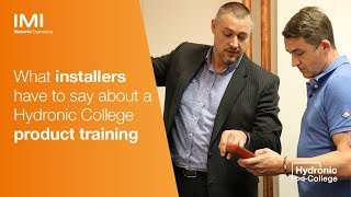 HVAC installers review a Hydronic College product training [upl. by Akener]