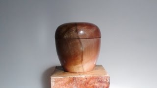 Turning A LIDDED BURL BOX [upl. by Anica]