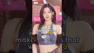 Kpop idols makeup that were hated kpop aespa shortvideo shorts shorts shorts fyp [upl. by Nikaniki]