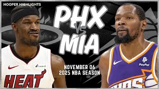 Phoenix Suns vs Miami Heat Full Game Highlights  Nov 6  2025 NBA Season [upl. by Martha]