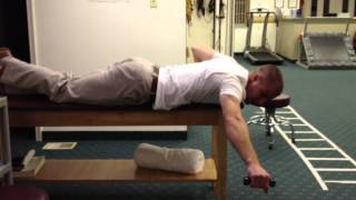 Shoulder Pain Rehab SLAP Tear Repair  Prone Horizontal Abduction [upl. by Markson]