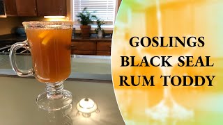 How to Make a Goslings Black Seal Rum Toddy  NationalHotToddyDay  Rum Cocktail Cocktails At Home [upl. by Leoine]