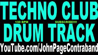 Club Techno EDM Drum Track 130 bpm DRUMS ONLY Beat [upl. by Mandi745]