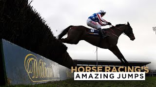 10 OF RACINGS MOST EXTRAVAGANT JUMPS INCLUDING AT CHELTENHAM AINTREE SANDOWN amp MORE [upl. by Dzoba]