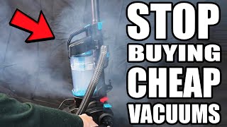 DONT BUY CHEAP VACUUM CLEANERS  TWO REASONS [upl. by Kimberley363]