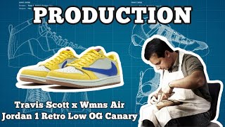 【GK Production 】Travis Scott X Wmns Air Jordan 1 Retro Low OG ‘Canary’ by KWcrew [upl. by Eilerua]