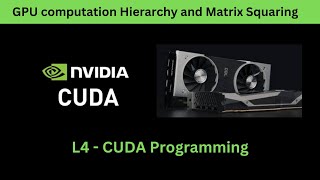 L4 GPU computation Hierarchy and Matrix Squaring Thread Divergence cuda nvidiagpus gpucomputing [upl. by Orelia594]