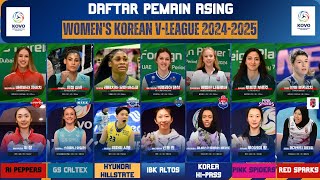 PEMAIN ASING WOMENS KOREAN VLEAGUE 20242025 ligavolikorea [upl. by Ynaffit]