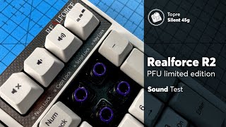 Realforce R2 PFU Limited Edition Sound Test  Topre Silent 45g switches [upl. by Delilah]