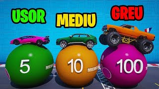 MASINI vs BILE URIASE de BOWLING in GTA 5 CHALLENGE [upl. by Ulick573]