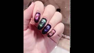 UNGHIE CAT EYE trend nail art effetto occhi di gatto moda unghie Autunno 2020 [upl. by Anamor]