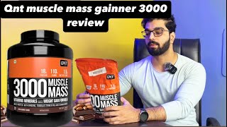 Qnt muscle mass 3000 mass gainner review  Who should use it [upl. by Enomad819]