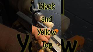 Black n Yellow Top woodturning [upl. by Enneles]