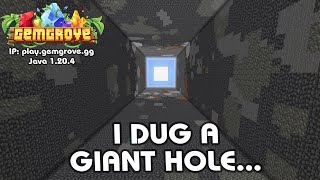 I dug a GIANT HOLE  Minecraft SMP  Ep 16 [upl. by Ikcim]