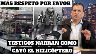 Así CAYÓ el Helicóptero según los testigos donde falleció ARRIAZA CHICAS [upl. by Annayek]