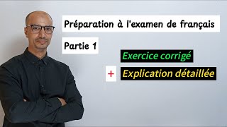 Préparation à lexamen de français 1 [upl. by Derwood]