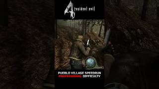 Resident Evil 4  Pueblo Village Speedrun Professional Difficulty shorts re4 re4hdproject [upl. by Fernande966]