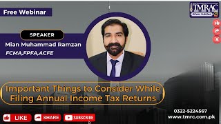 Important Things to Consider While Filing Annual Income Tax Returns [upl. by Ez]