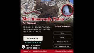 Amarnath Yatra Package 2024  Amarnath Yatra Package By Helicopter amarnathyatra [upl. by Farlee]