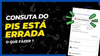 PIS não HABILITADO no app carteira digital de trabalho 2024  COMO resolver Rápido [upl. by Afatsom]